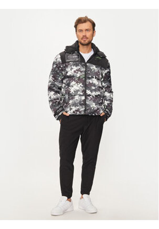 Plein Sport Kurtka zimowa AADC MRB2555 SXV005N Czarny Regular Fit. Kolor: czarny. Materiał: syntetyk. Sezon: zima. Styl: sportowy