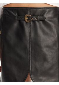 Versace Jeans Couture Spódnica skórzana 78HAEP02 Czarny Regular Fit. Kolor: czarny. Materiał: skóra #4