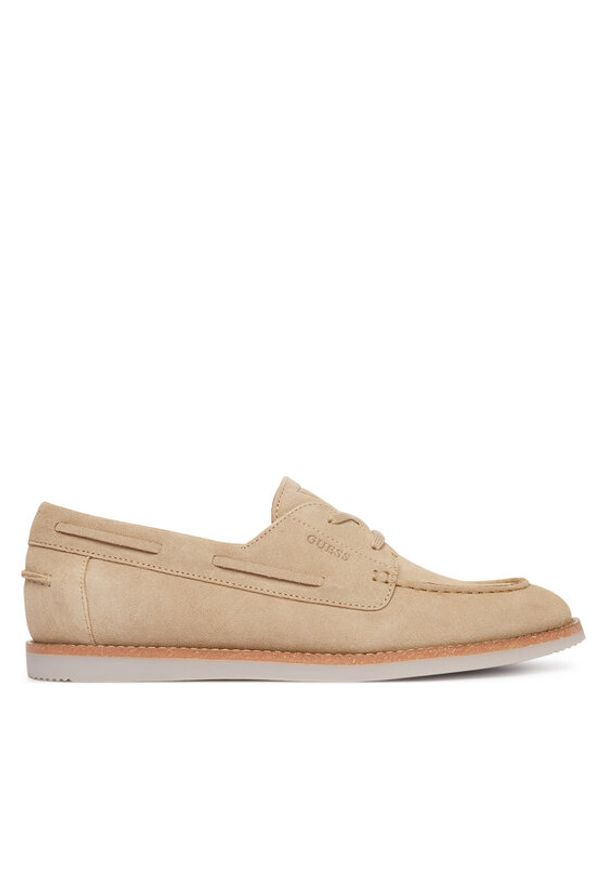 Guess Półbuty FMJOPP SUE14 Beżowy. Kolor: beżowy. Materiał: skóra, zamsz