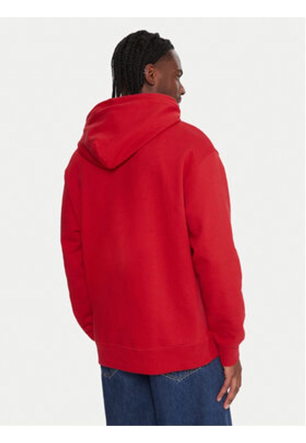 Quiksilver Bluza Dna EQYFT05121 Czerwony Oversize. Kolor: czerwony. Materiał: bawełna