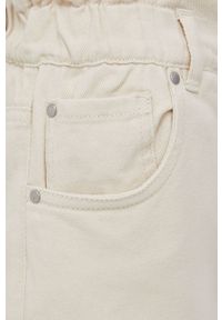 JDY jeansy damskie kolor beżowy high waist. Stan: podwyższony. Kolor: beżowy #3