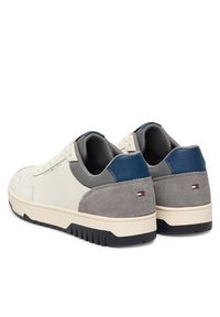 TOMMY HILFIGER - Tommy Hilfiger Sneakersy Th Basket Core Lite Lth/Suede FM0FM05714 Biały. Kolor: biały. Materiał: skóra #2