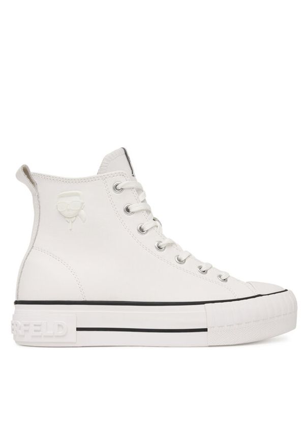 Karl Lagerfeld - KARL LAGERFELD Trampki Kampus Max KL60456 Biały. Kolor: biały. Materiał: skóra