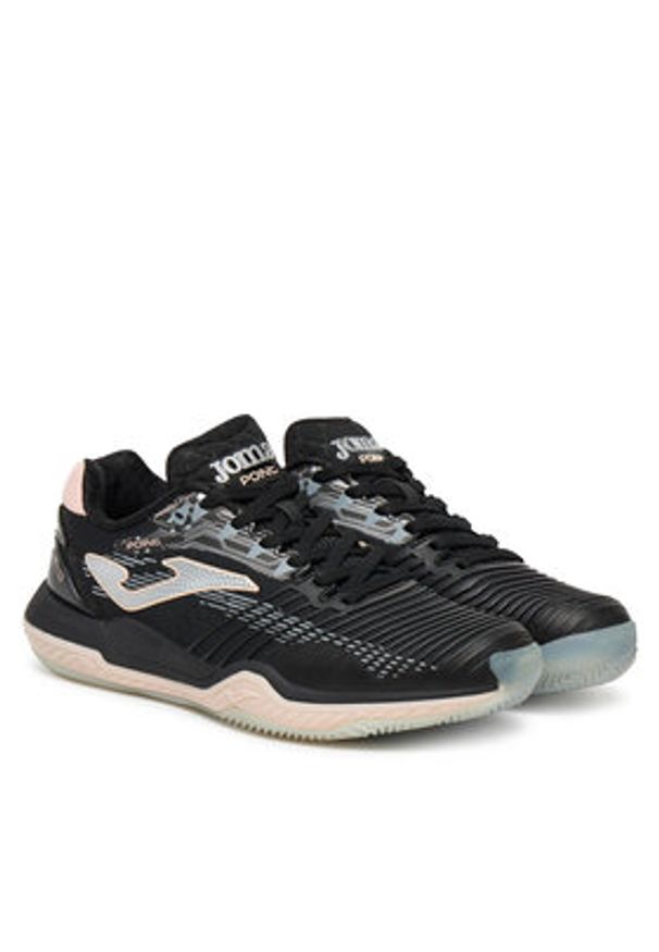 Joma Buty do tenisa Point 2501 TPOILS2501C Czarny. Kolor: czarny. Materiał: materiał. Sport: tenis