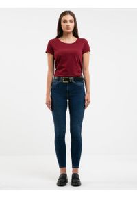 Big-Star - Spodnie jeans damskie Melinda High Waist 517. Stan: podwyższony. Kolor: niebieski