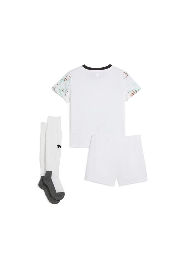 Puma - Dziecięcy zestaw wyjazdowy Portugalia 2025 PUMA White Black. Kolor: czarny, biały, wielokolorowy. Materiał: dresówka. Styl: sportowy