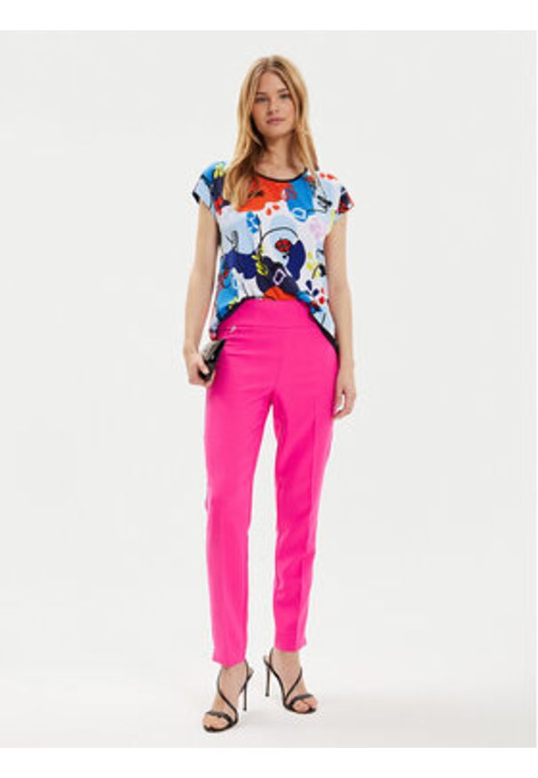 Joseph Ribkoff T-Shirt 241308 Kolorowy Regular Fit. Materiał: syntetyk. Wzór: kolorowy
