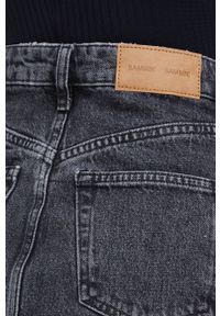 Samsoe & Samsoe - Samsoe Samsoe - Spódnica jeansowa. Okazja: na co dzień. Kolor: szary. Materiał: jeans. Styl: casual #2