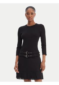 Morgan Sukienka dzianinowa 261-RANOS Czarny Slim Fit. Kolor: czarny. Materiał: wiskoza #1