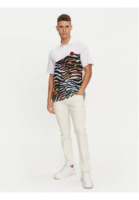 Just Cavalli Polo 76OAG6R1 Biały Regular Fit. Typ kołnierza: polo. Kolor: biały. Materiał: bawełna #5