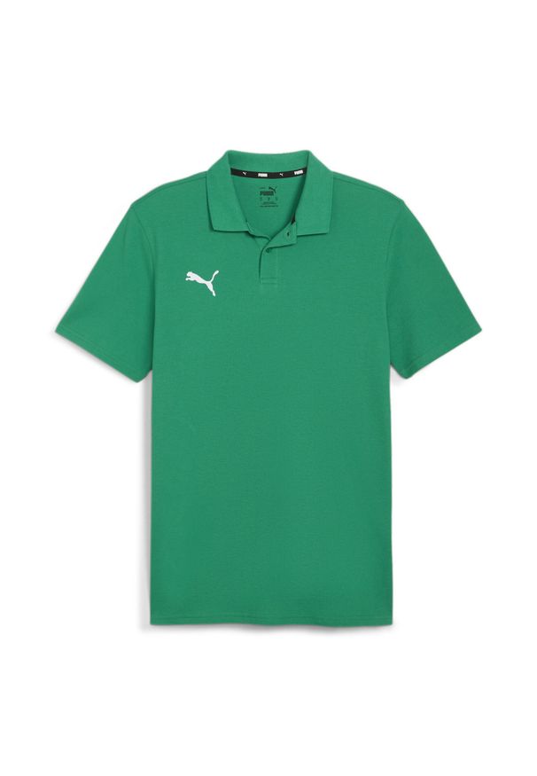 Koszulka sportowa męska Puma Team Goal Casuals Polo. Typ kołnierza: polo. Kolor: zielony. Materiał: bawełna. Sport: piłka nożna
