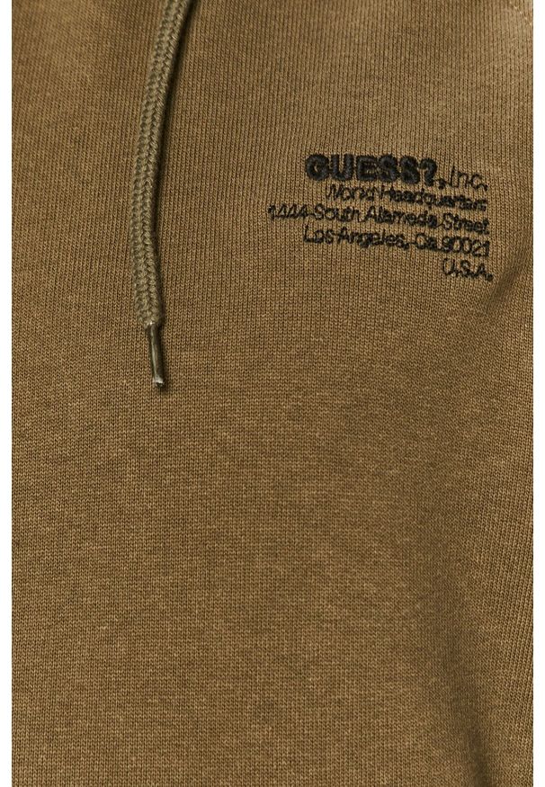 Guess - Bluza. Okazja: na co dzień. Kolor: zielony. Długość rękawa: raglanowy rękaw. Styl: casual