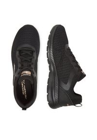 skechers - Skechers Sneakersy BOUNTIFUL 12607 BKRG Czarny. Kolor: czarny. Materiał: materiał #6
