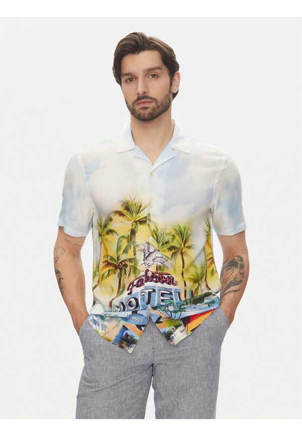 Lindbergh Koszula 30-203735 Kolorowy Relaxed Fit. Materiał: wiskoza. Wzór: kolorowy