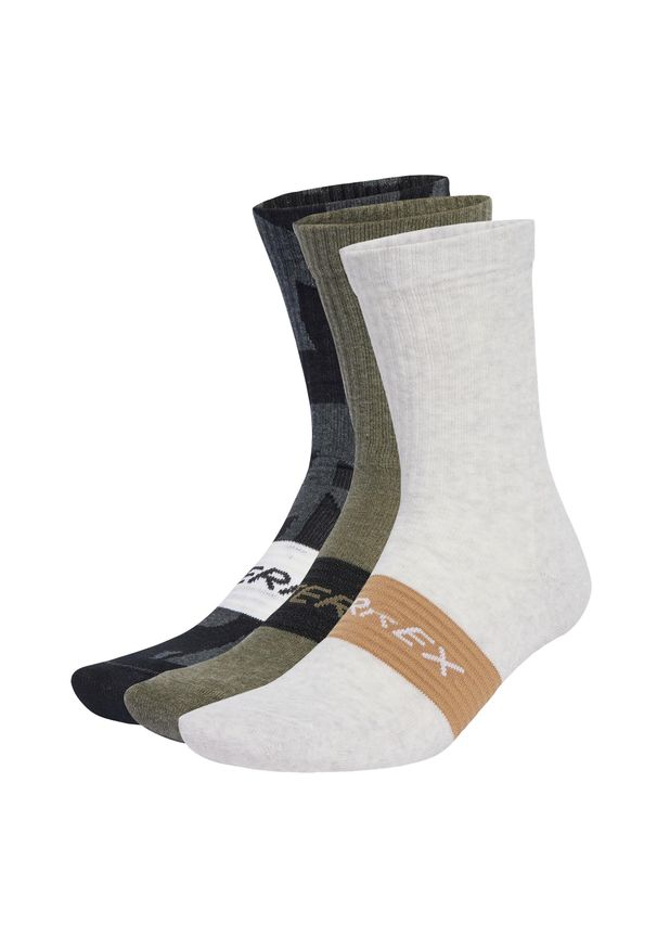 Adidas - Skarpety Terrex Multi 3 Pack. Kolor: biały, wielokolorowy, beżowy, czarny. Materiał: bawełna, materiał
