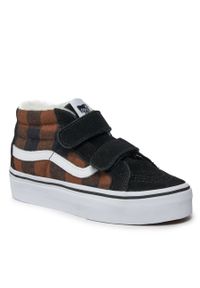 Sneakersy Vans Uy Sk8-Mid Reissue V VN0A38HHYS81 Black/Brown. Kolor: czarny. Model: Vans SK8 #1