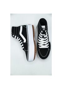 Trampki na platformie Vans Filmore Hi Platform, Kobiety. Kolor: czarny. Materiał: materiał. Obcas: na platformie