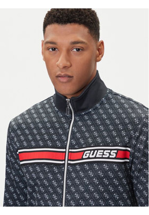 Guess Bluza Z2BQ06 K7122 Granatowy Regular Fit. Kolor: niebieski. Materiał: syntetyk