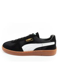 Buty sneakersy męskie Puma Super Team Og skóra oddychające czarne. Kolor: czarny. Materiał: skóra