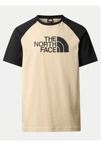 The North Face T-Shirt Easy NF0A87N7 Beżowy Regular Fit. Kolor: beżowy. Materiał: bawełna