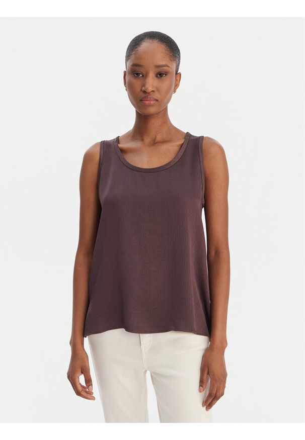 Marella Bluzka Nembi 2615161011 Brązowy Regular Fit. Kolor: brązowy. Materiał: acetat