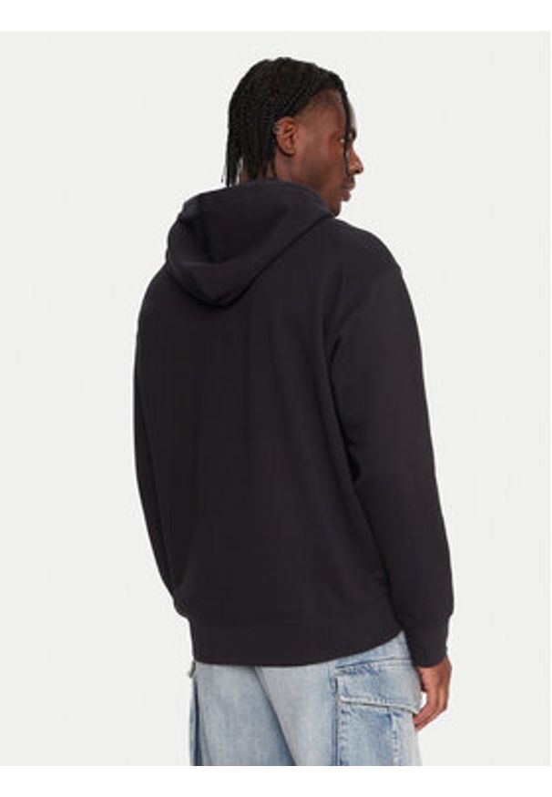 Quiksilver Bluza Dna EQYFT05121 Czarny Oversize. Kolor: czarny. Materiał: bawełna