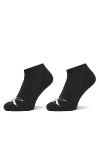 Calvin Klein Zestaw 2 par niskich skarpet męskich 701228807 Czarny. Kolor: czarny. Materiał: materiał, bawełna