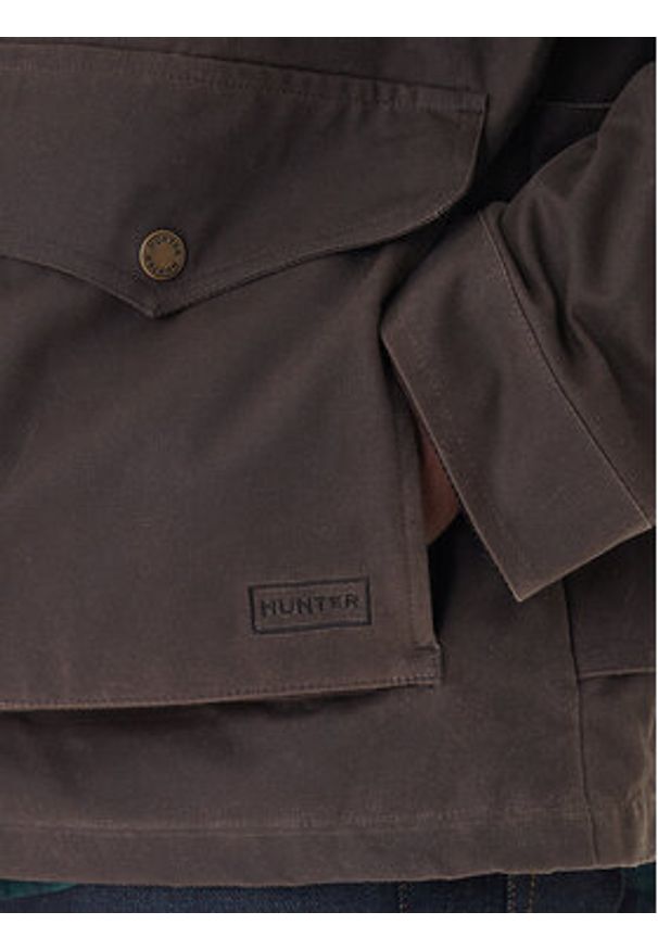 Hunter Kurtka przejściowa Duggan HARM0072251 Brązowy Relaxed Fit. Kolor: brązowy. Materiał: bawełna