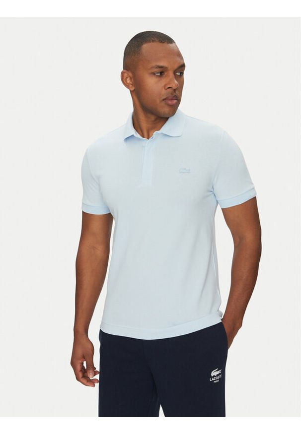 Lacoste Polo PH5522 Błękitny Regular Fit. Typ kołnierza: polo. Kolor: niebieski. Materiał: bawełna
