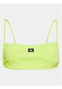 Calvin Klein Swimwear Góra od bikini KW0KW02395 Zielony. Kolor: zielony. Materiał: syntetyk #4