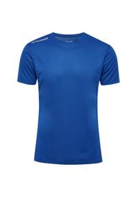 Koszulka Hummel. Kolor: niebieski. Materiał: materiał. Sport: piłka nożna #1