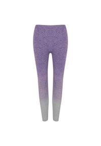 TOMBO - Legginsy Bezszwowe Damskie Fade. Kolor: szary, fioletowy, wielokolorowy. Sport: turystyka piesza #1