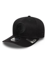 PSG - New Era czapka z daszkiem Cap Paris Saint-Germain czarna. Kolor: czarny