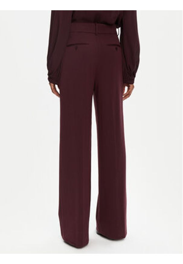 STAUD Spodnie palazzo Prince R24F4138ST Bordowy Regular Fit. Kolor: czerwony. Materiał: syntetyk