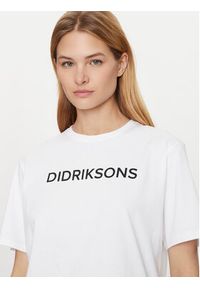 Didriksons T-Shirt Harald 505551 Biały Regular Fit. Kolor: biały. Materiał: bawełna #6