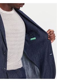United Colors of Benetton - United Colors Of Benetton Marynarka 20QFUW01X Granatowy Regular Fit. Kolor: niebieski. Materiał: bawełna #2