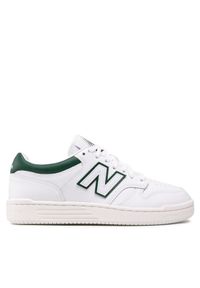 New Balance Sneakersy BB480LGT Biały. Kolor: biały. Materiał: skóra