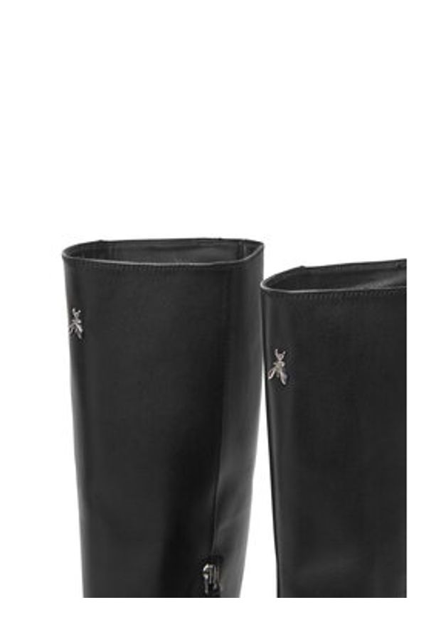 Patrizia Pepe Kozaki 8Y0135 L048 Czarny. Kolor: czarny. Materiał: skóra