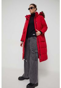 Superdry sweter z domieszką wełny damski kolor granatowy z golfem. Typ kołnierza: golf. Kolor: niebieski. Materiał: wełna. Długość rękawa: raglanowy rękaw #3