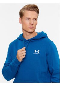 Under Armour Bluza Ua Essential Fleece Hoodie 1373880 Niebieski Loose Fit. Kolor: niebieski. Materiał: bawełna #2