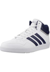 Adidas - Buty ADIDAS HOOPS 4.0 MID Biały. Kolor: biały. Materiał: tkanina, syntetyk. Sport: turystyka piesza #1
