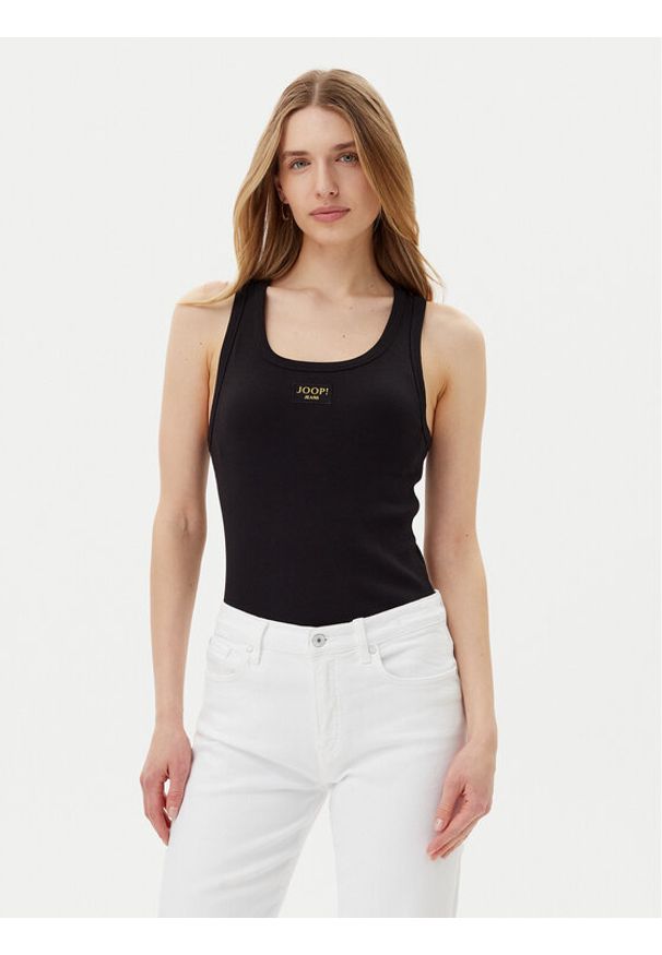 JOOP! Jeans Top 30046103 Czarny Slim Fit. Kolor: czarny. Materiał: bawełna
