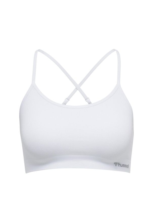 Bezszwowy biustonosz dla kobiet Hummel Juno. Kolor: biały. Sport: fitness