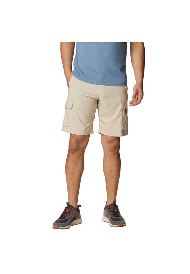 columbia - Spodenki sportowe męskie Columbia Silver Ridge Utility Cargo Shorts. Kolor: beżowy, brązowy. Materiał: poliester