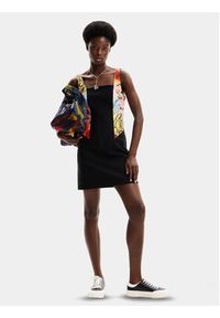 Desigual Sukienka letnia MONSIEUR CHRISTIAN LACROIX Marbella 24SWVW75 Czarny Slim Fit. Kolor: czarny. Materiał: wiskoza. Sezon: lato #4