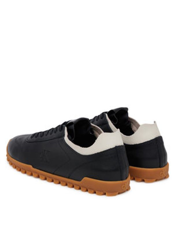 Calvin Klein Jeans Sneakersy Low Profile Runner Mg Lth Mix YW0YW01847 Czarny. Kolor: czarny. Materiał: skóra