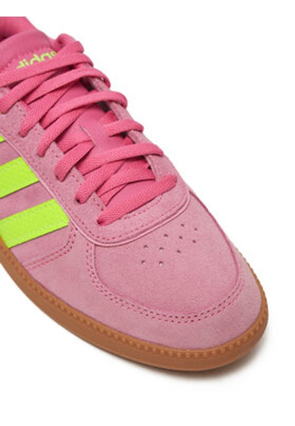 Adidas - adidas Sneakersy Breaknet Sleek JH6899 Różowy. Kolor: różowy. Materiał: skóra, zamsz