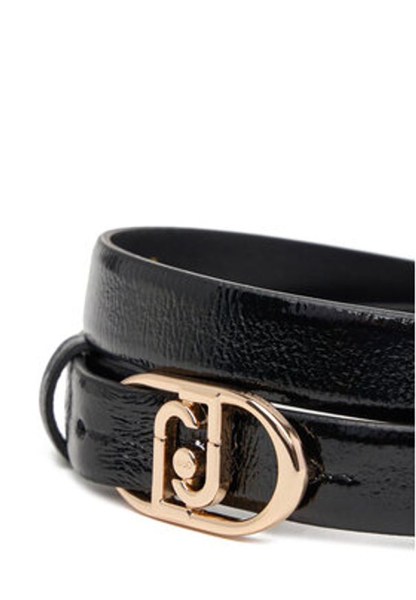 Liu Jo Pasek Damski Hips Belt 2 Cm AF5235 E0452 Czarny. Kolor: czarny. Materiał: skóra
