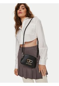 Love Moschino - LOVE MOSCHINO Torebka JC4077PP1LL1000A Czarny. Kolor: czarny. Materiał: skórzane #1