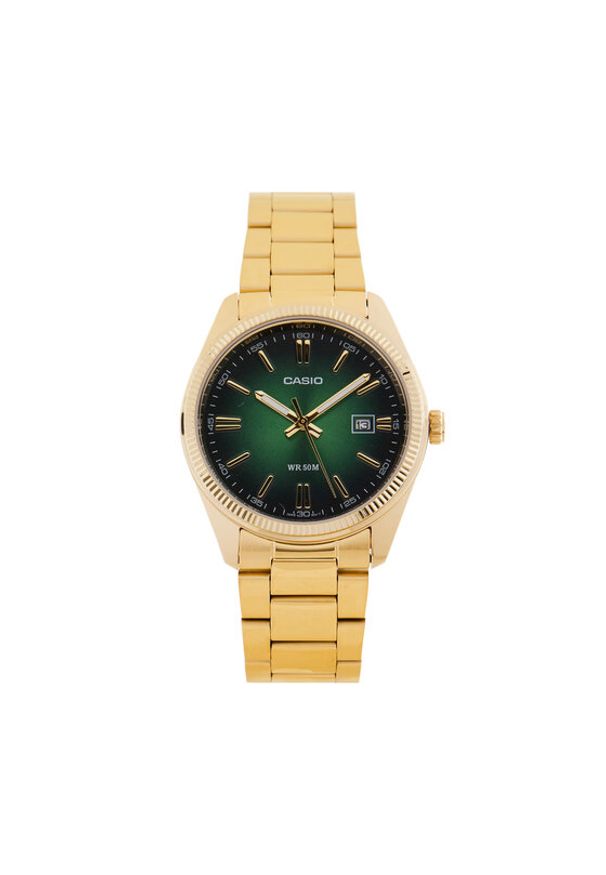 Casio Zegarek MTP-1302PGC-3AVEF Zielony. Kolor: zielony